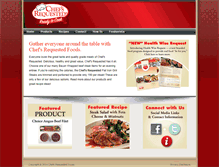 Tablet Screenshot of chefsrequested.com